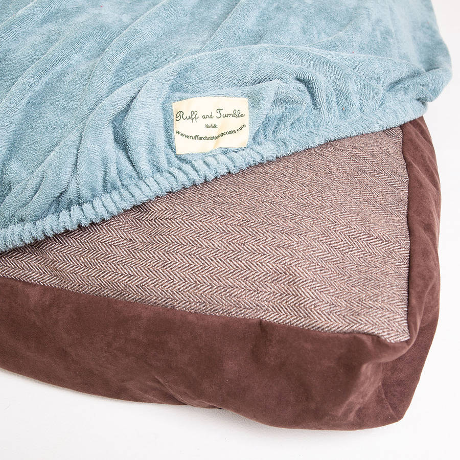 fitted dog bed cover by ruff and tumble
