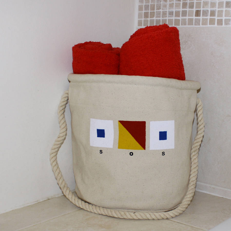 home storage bag by the original canvas bucket bag company