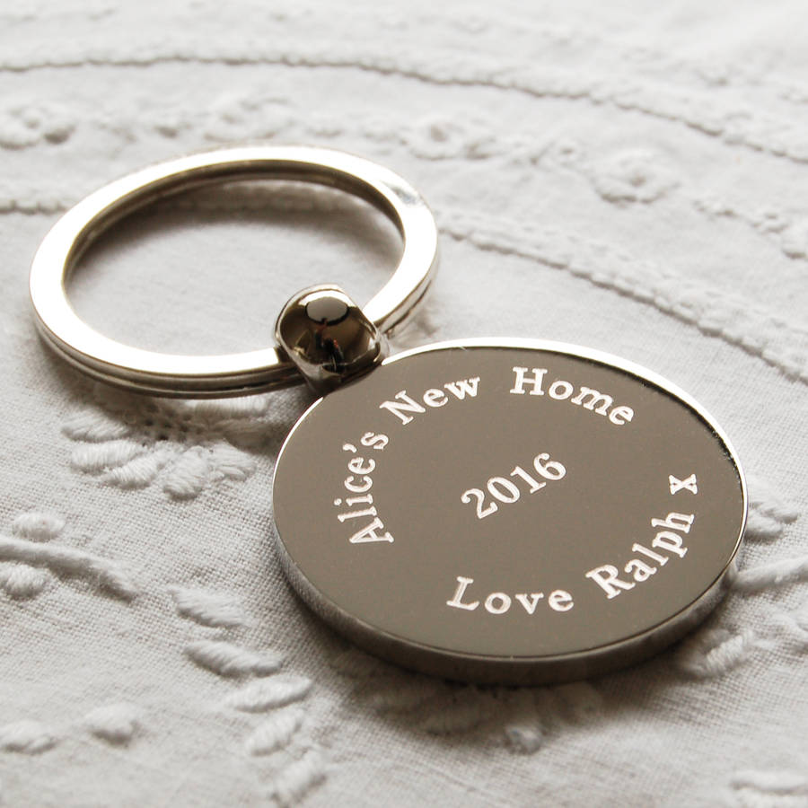 Personalised Round Key Ring By Highland Angel