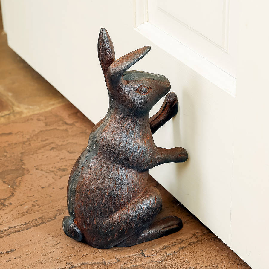cast iron hare door stop by dibor