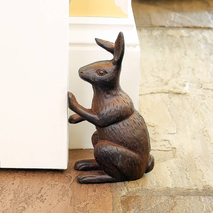 cast iron hare door stop by dibor