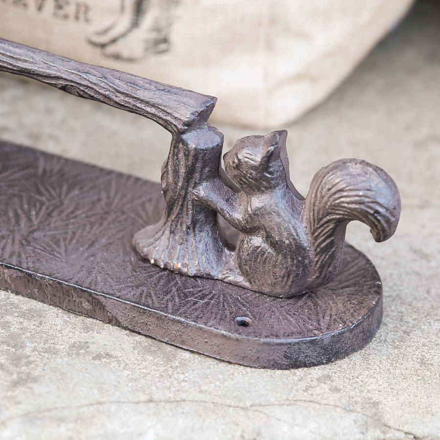 cast iron squirrel boot scraper by dibor