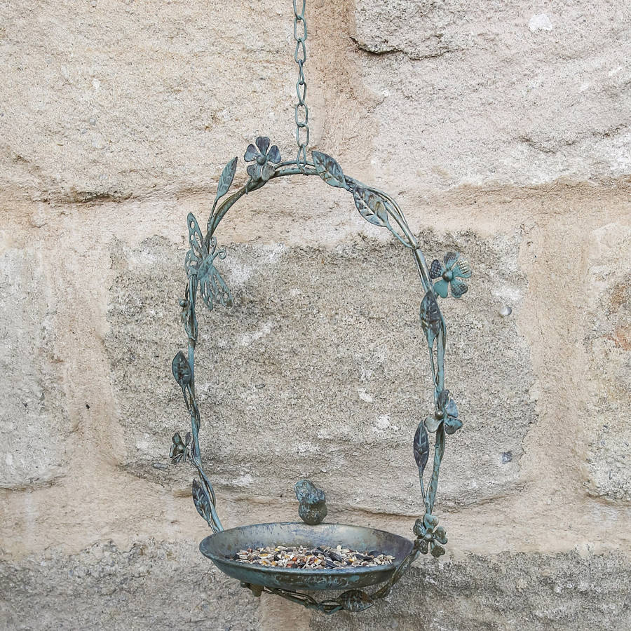 hanging butterfly bird dish by dibor