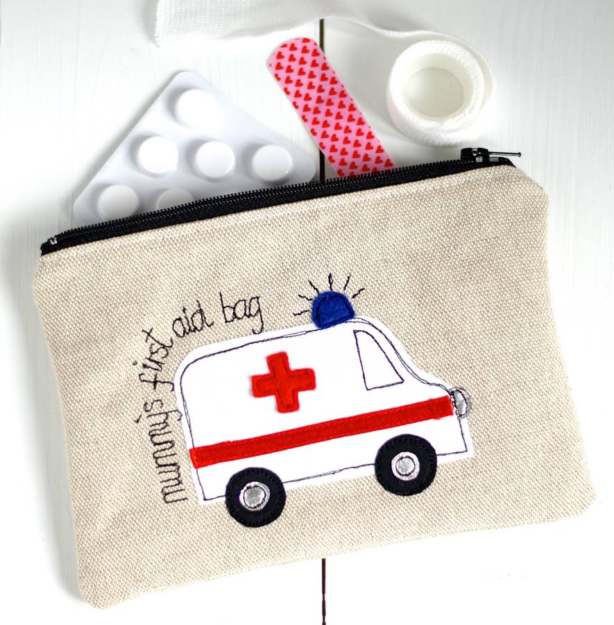 personalised first aid pouch by rosiebull designs