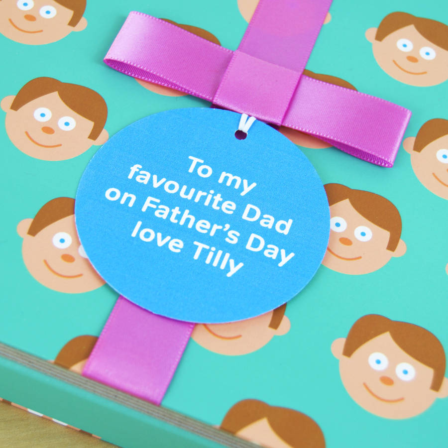 personalised dad's book and socks gift by pooter