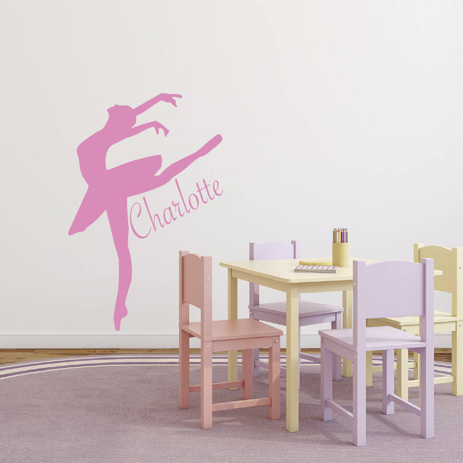 personalised dance wall sticker by mirrorin