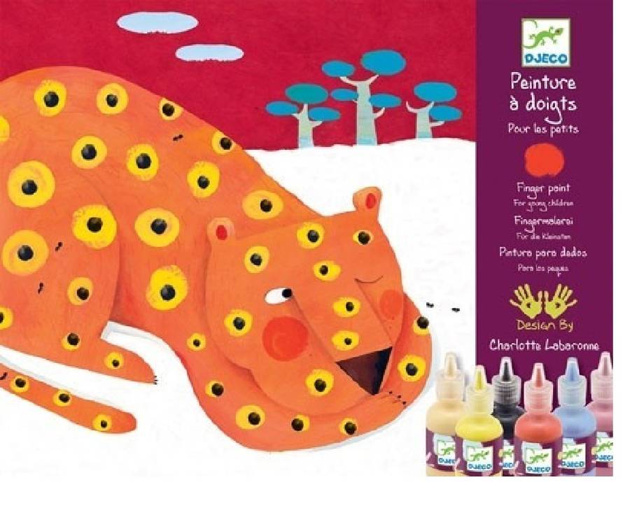 finger painting set create animal pictures by crafts4kids
