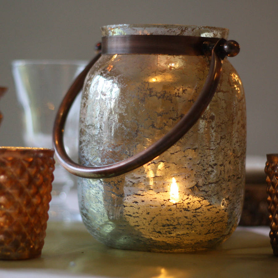 chunky bronze vase or lantern with handle by the wedding of my dreams