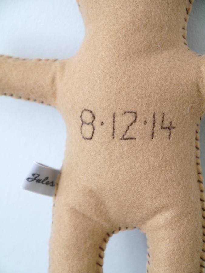 personalised christening bear