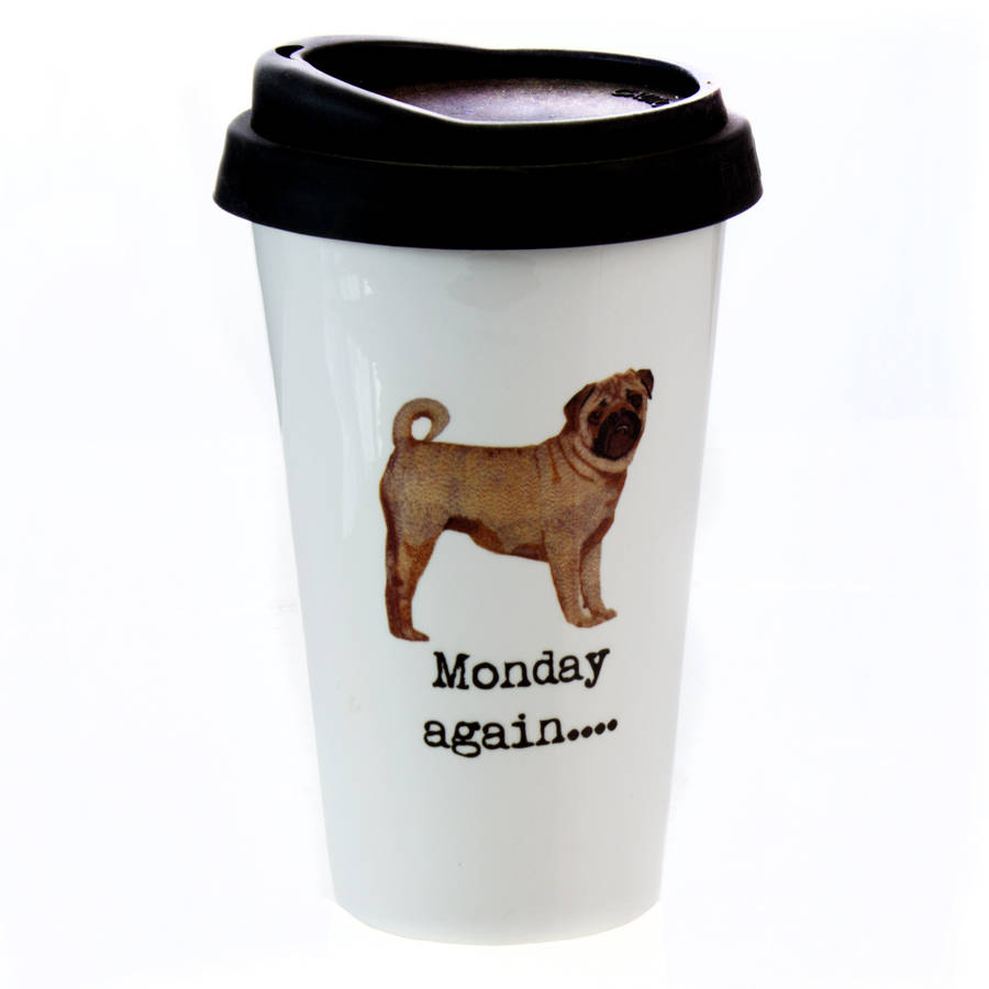 personalised dog travel mug by snapdragon