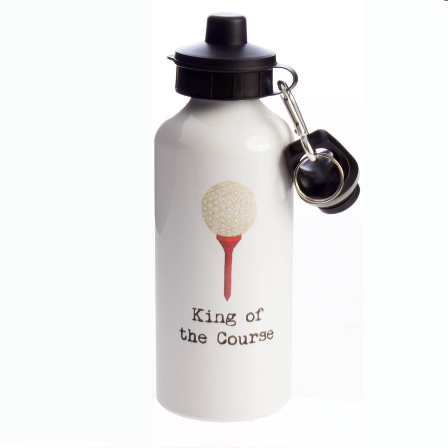 personalised golfer's water bottle by snapdragon