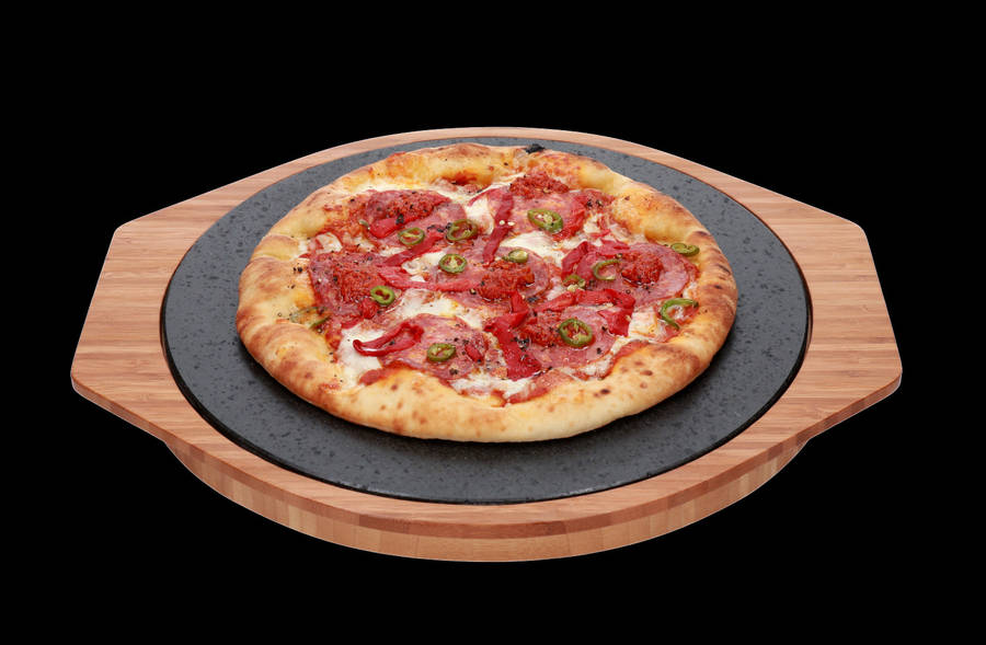 crisp and hot pizza every time with lava pizza stone by the steak on
