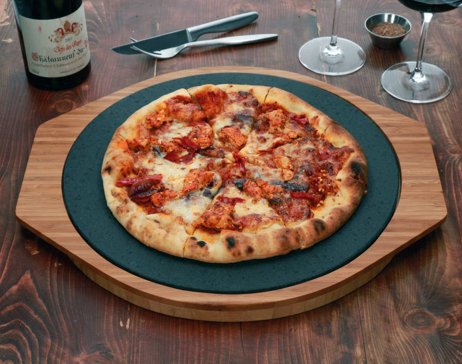 crisp and hot pizza every time with lava pizza stone by the steak on