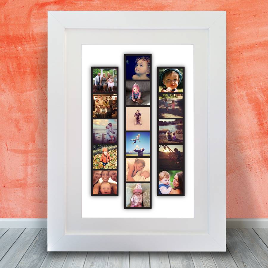 personalised photo strip frame by instajunction