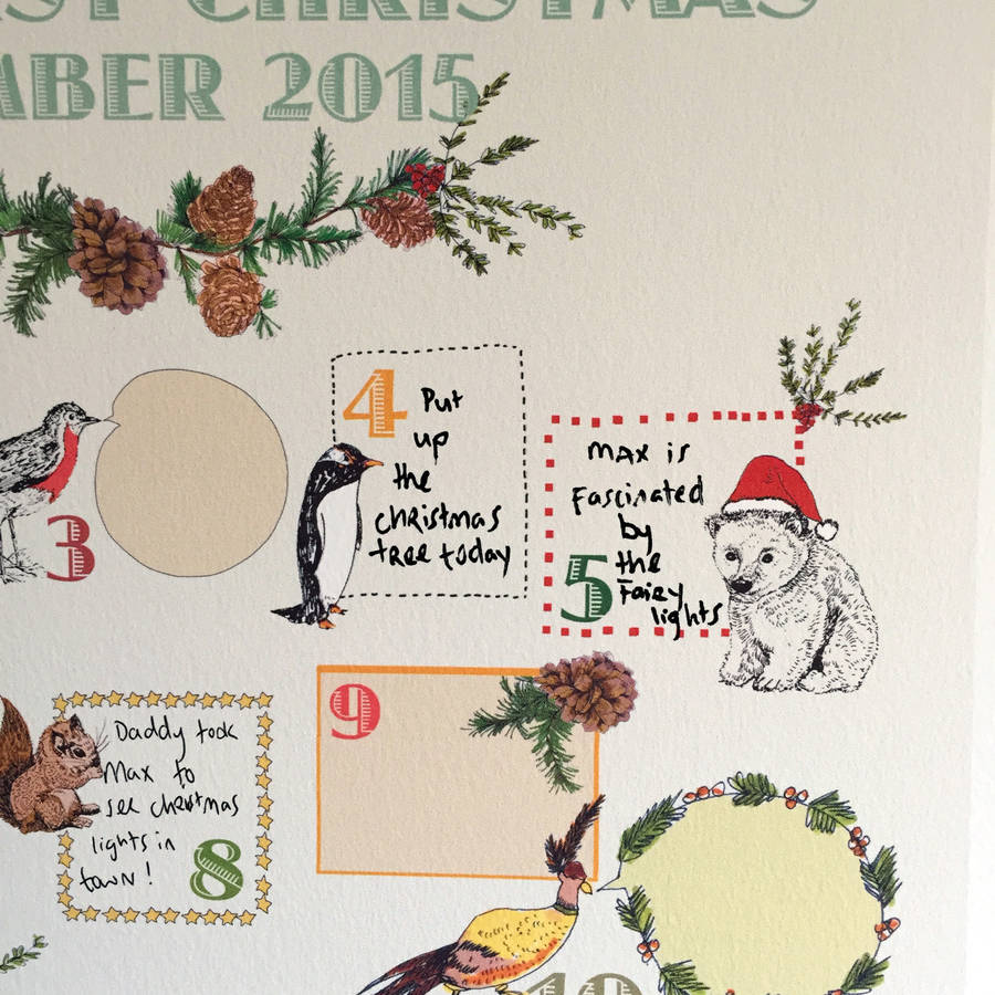 Keepsake Personalised Baby s First Advent Calendar By Max Made Me Do It Keepsake Personalised Baby s First Advent Calendar By Max Made Me Do It