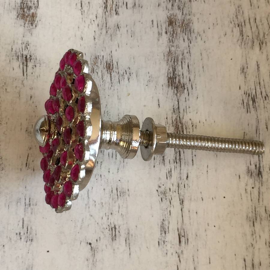 pink crystal drawer knob by french grey interiors