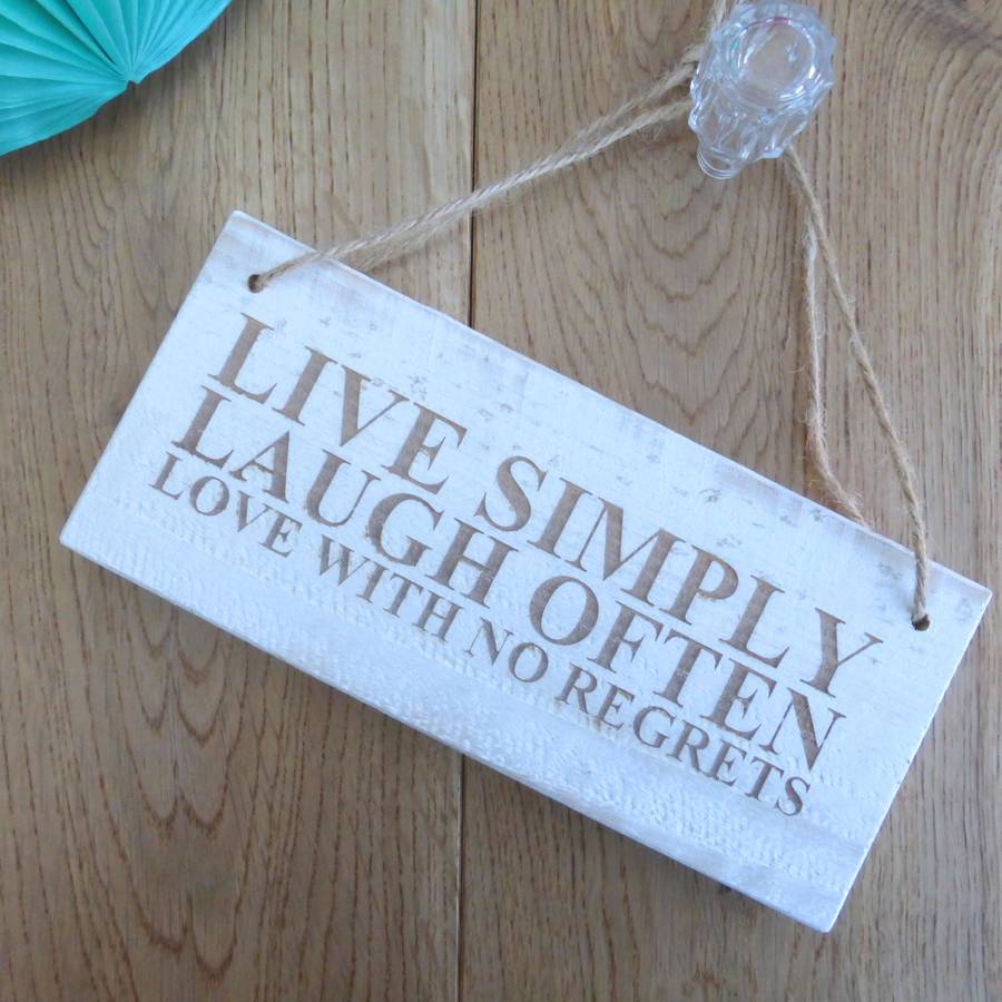 personalised hanging wooden sign by edgeinspired