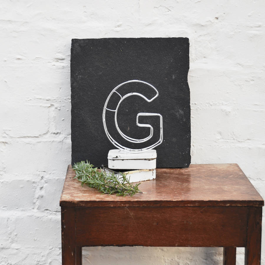 metallic copper wire alphabet letters by the letter loft