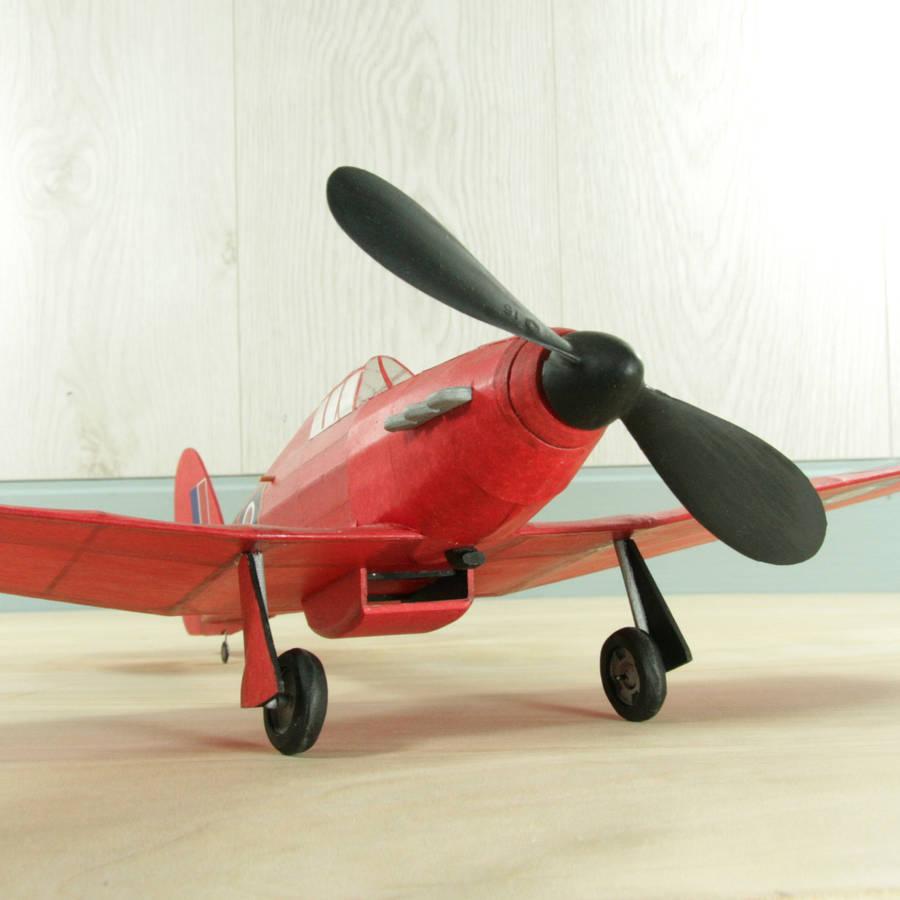 Vintage Traditional Balsa Model Aircraft Kit By Cleancut Wood