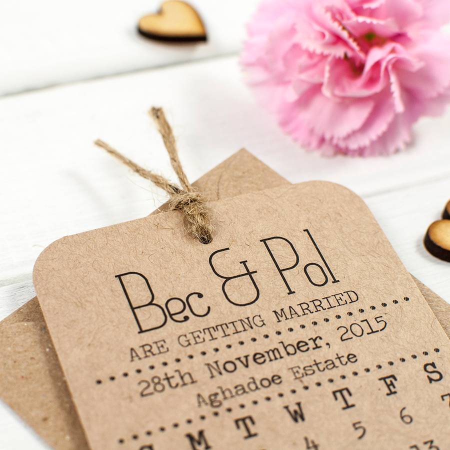 Kraft Calendar Save The Date Wedding Cards By Norma dorothy Kraft Calendar Save The Date Wedding Cards By Norma dorothy