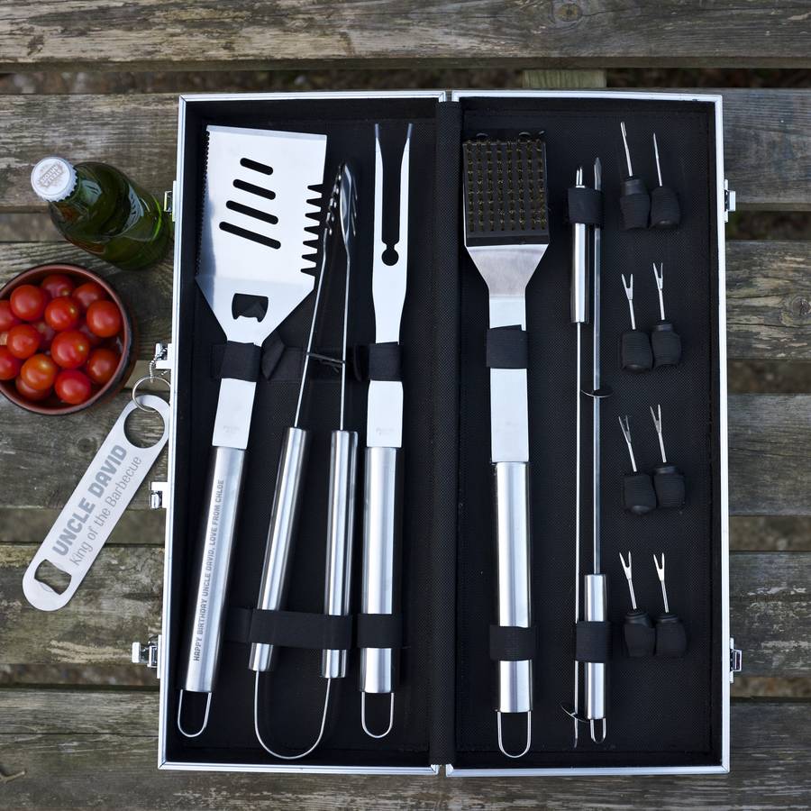 personalised barbecue tool set by auntie mims personalised barbecue tool set by auntie mims