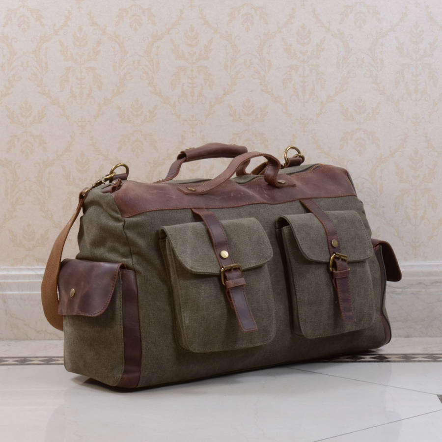 army canvas holdall