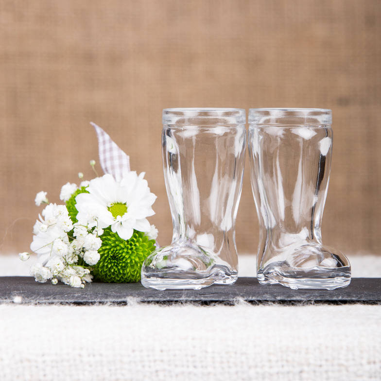 ten wellington boot shot glasses by the little red berry co