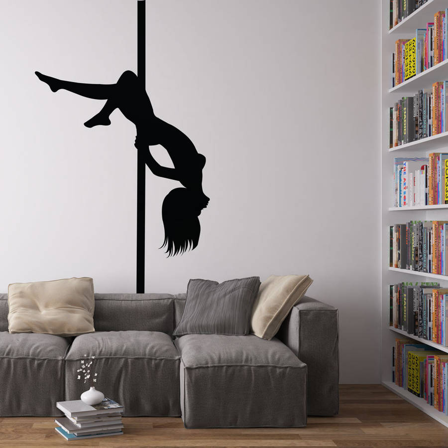 Pole Dancer Vinyl Wall Art Decal By Vinyl Revolution 