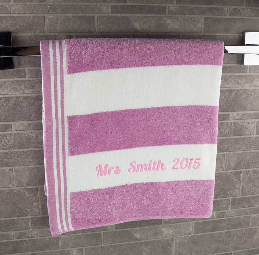 personalised beach towel by duncan stewart textiles