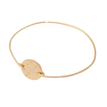 gold zodiac constellation bangle by a box for my treasure | notonthehighstreet.com