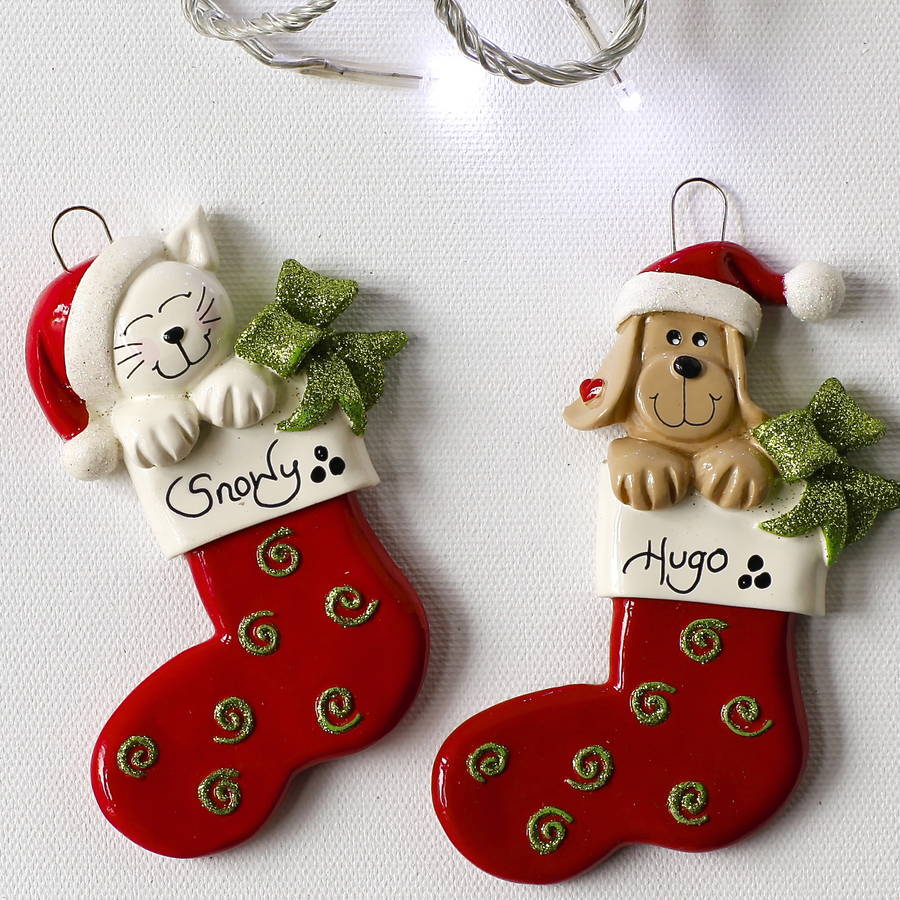 personalised pet christmas decoration by letteroom | notonthehighstreet.com