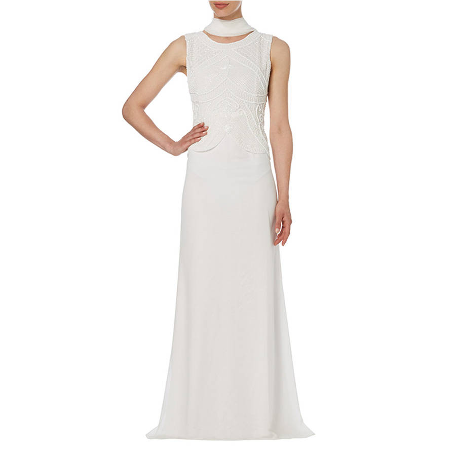 peplum gown