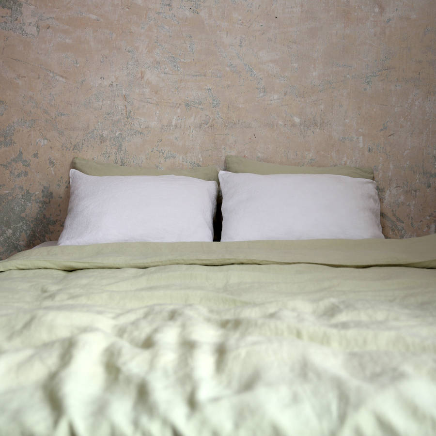stone washed bed linen duvet by linenme