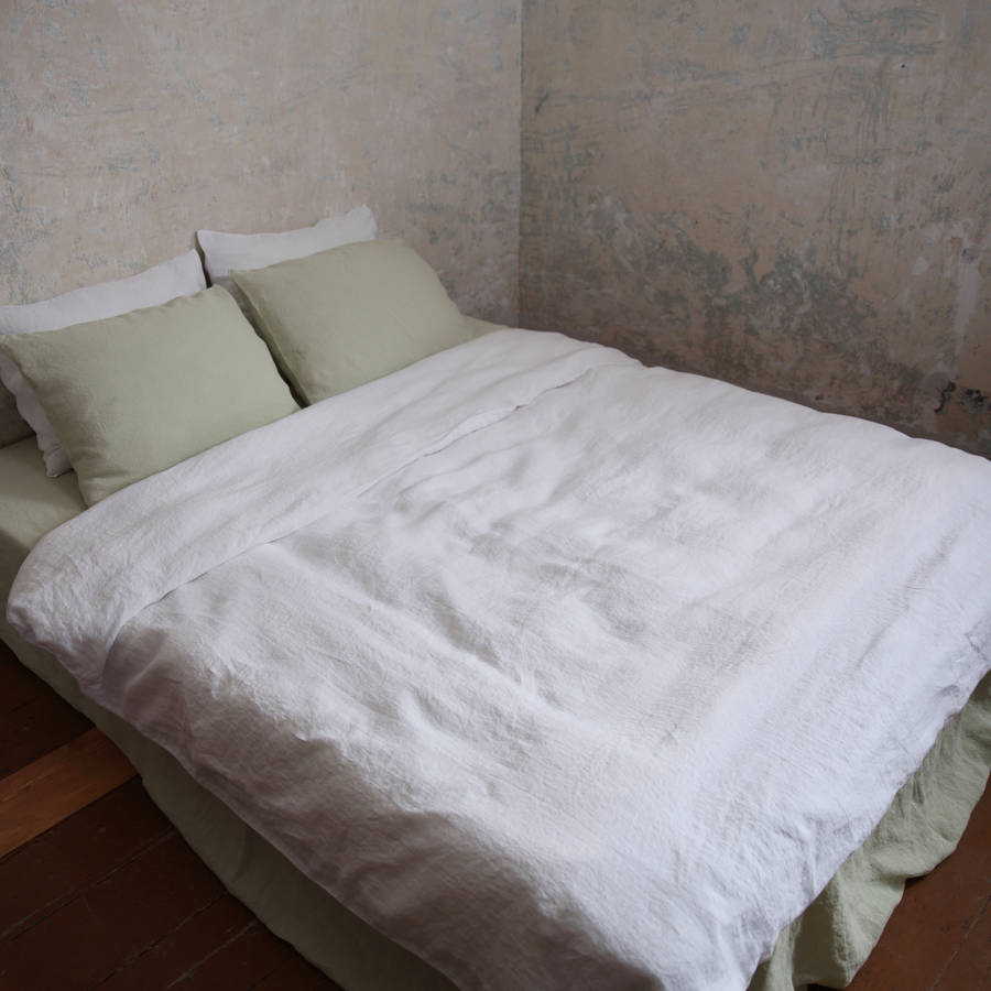 stone washed bed linen duvet by linenme