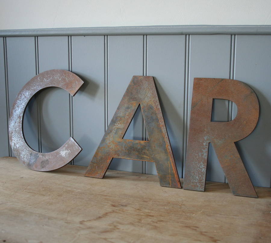 Large Metal Letters By Homestead Store