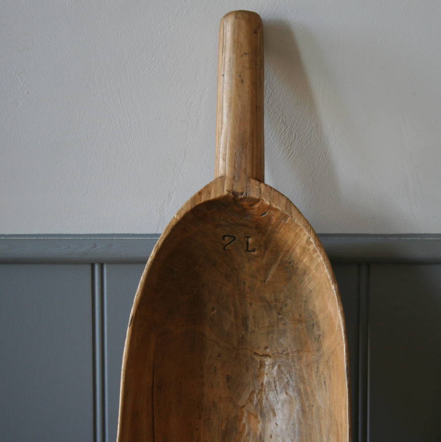 vintage wooden flour shovel by homestead store