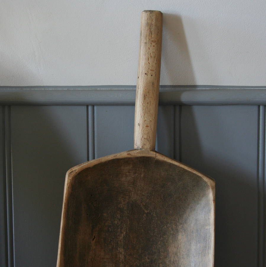 vintage wooden flour shovel by homestead store