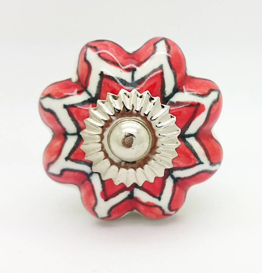 melon flower ceramic cupboard handle door pull knob by g decor