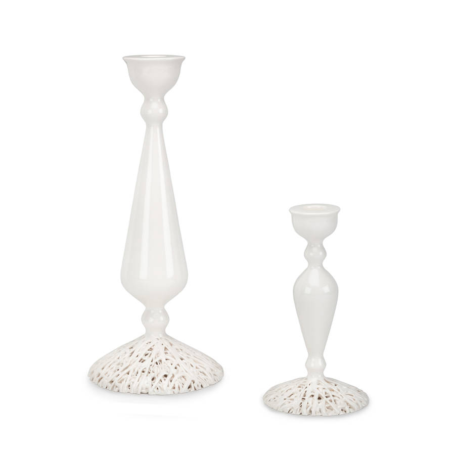 tangled ceramic candlestick by timea sido contemporary ceramics