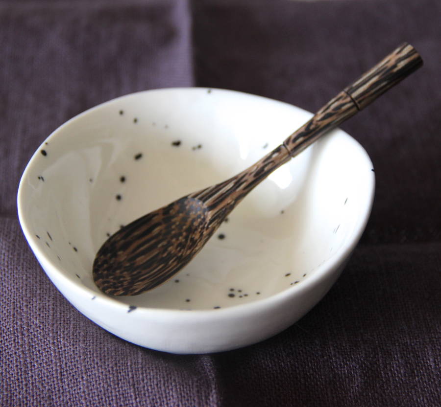 small bamboo serving spoon by artisan