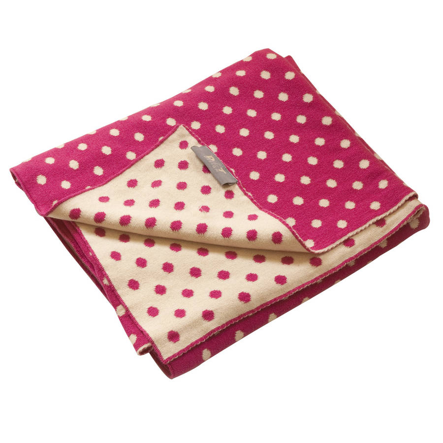 polka dot baby blanket by jodie byrne