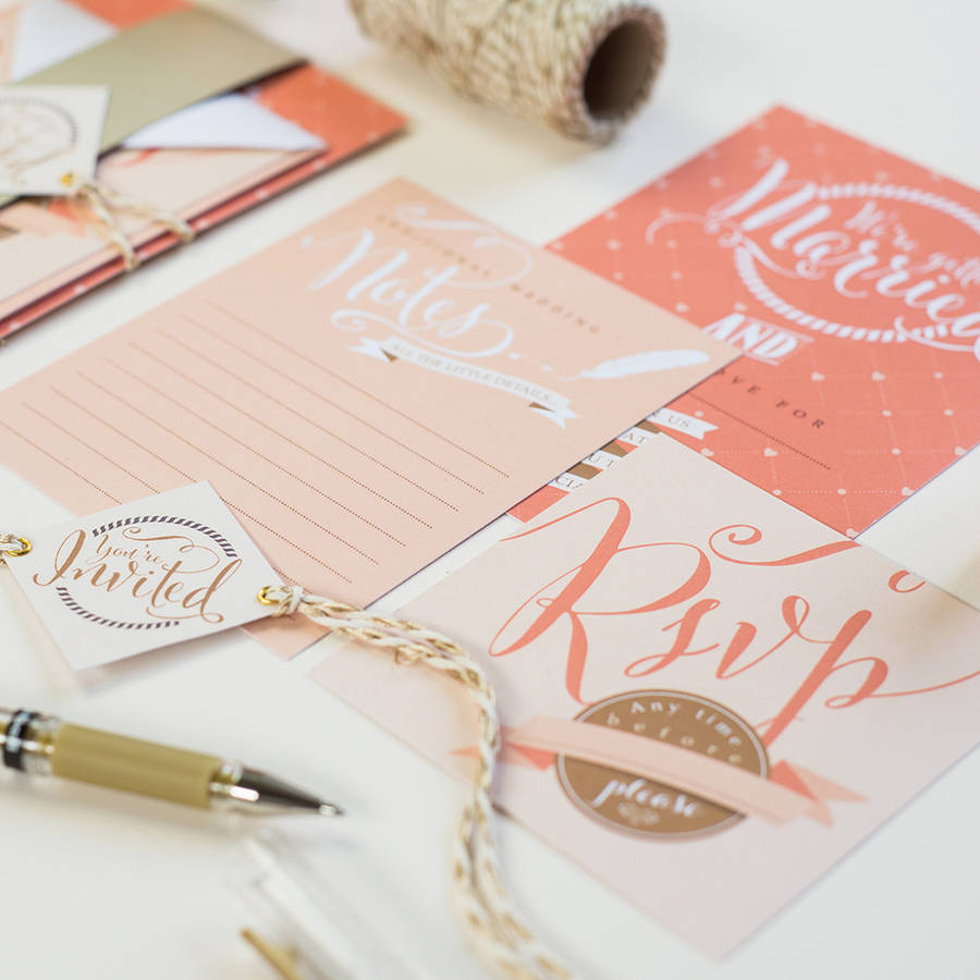 luxury wedding stationery kits by paperknots