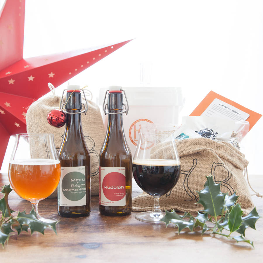craft beer brewing gift set by homebrewtique