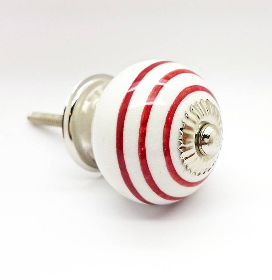ceramic striped handle cupboard drawer door pull knob by ceramic door