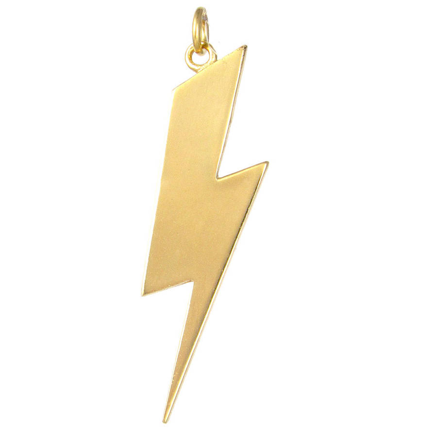 lightning bolt charm by black pearl