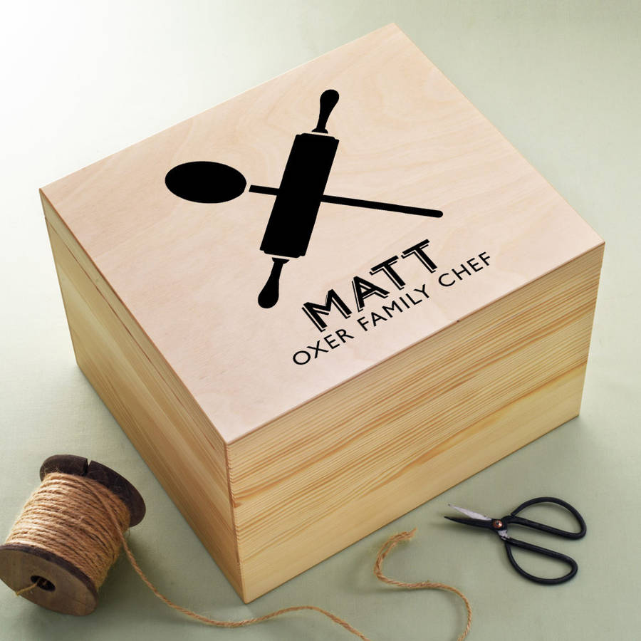 personalised bakers box by letterfest