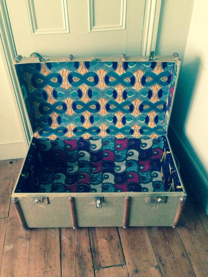vintage storage trunk by blanche dlys designs