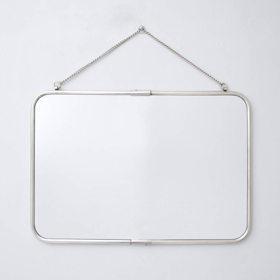 antique hanging silver mirror by decorative mirrors online