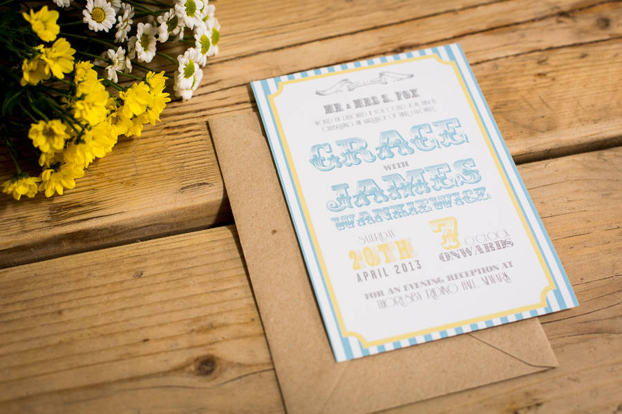 Anthologie Press New Nautical Wedding Invitation Suite Retro Seaside Wedding Invitations Bundle