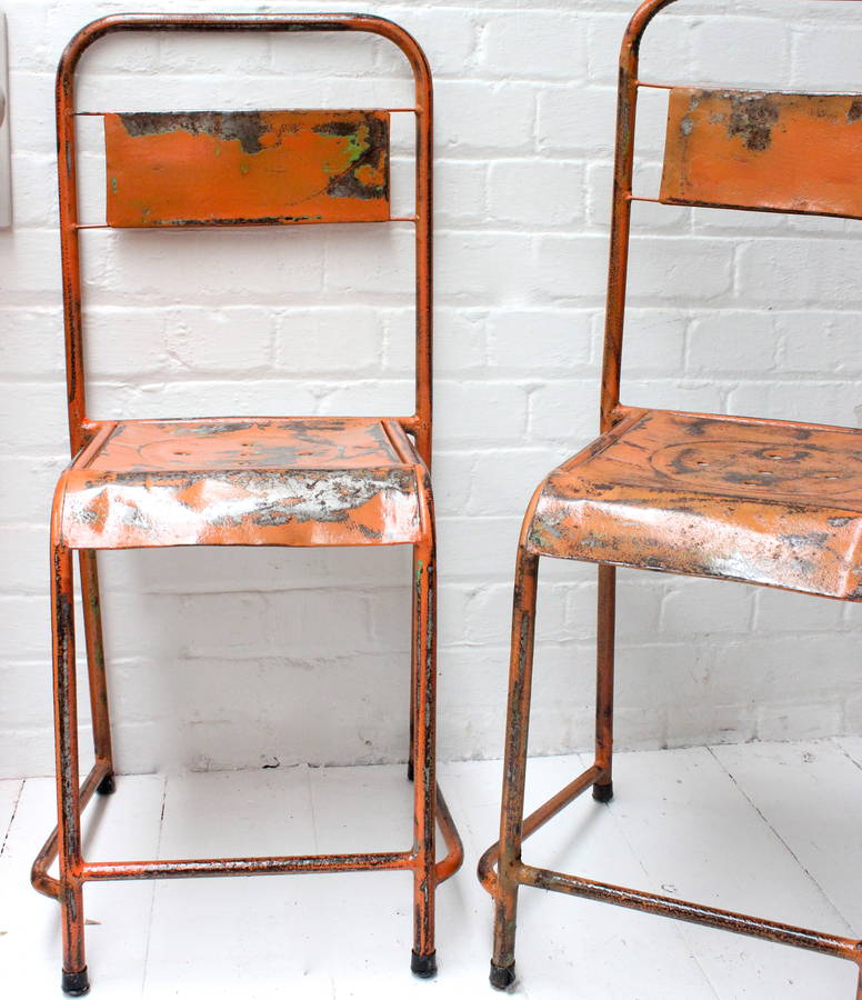 metal school chair by the forest & co